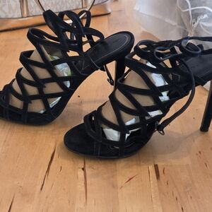 Kendall & Kylie Kkelisa Black Strappy Heels